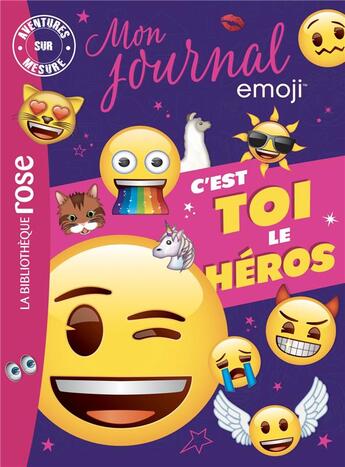 Couverture du livre « Emoji, mon journal : aventure sur mesure XXL » de Catherine Kalengula aux éditions Hachette Jeunesse