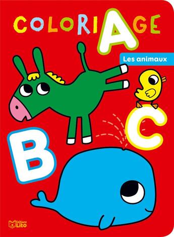 Couverture du livre « Abc A Colorier Des Animaux » de  aux éditions Lito