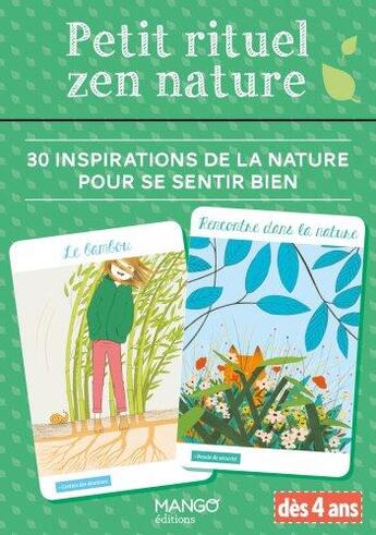 Couverture du livre « Petit rituel zen nature » de  aux éditions Mango