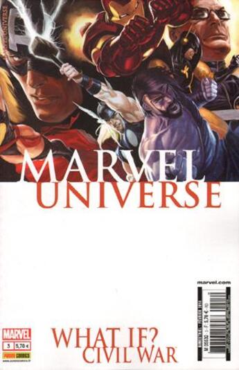 Couverture du livre « Marvel Universe n.3 : what if ? civil war » de Jorge Molina et Jimmy Palmiotti aux éditions Panini Comics Mag