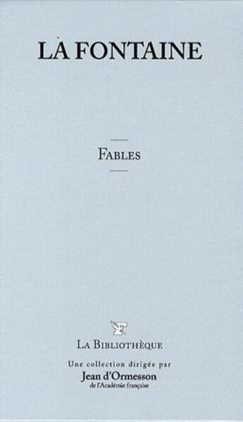 Couverture du livre « Fables t.2 » de Jean De La Fontaine aux éditions Societe Du Figaro