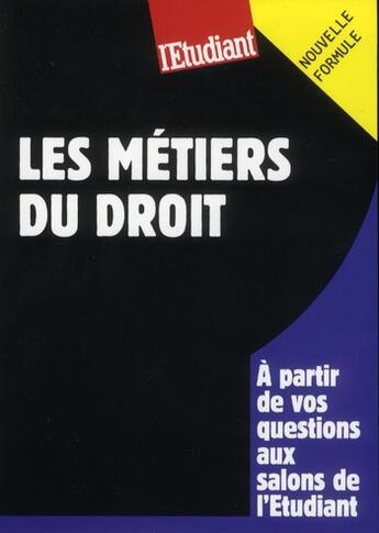 Couverture du livre « Les métiers du droit » de Debora Fiori aux éditions L'etudiant