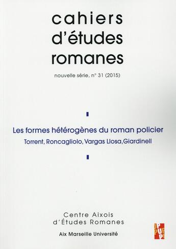 Couverture du livre « Formes heterogenes du roman policier » de  aux éditions Pu De Provence