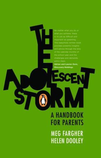 Couverture du livre « The Adolescent Storm - A handbook for parents » de Dooley Helen aux éditions Penguin Books Ltd Digital