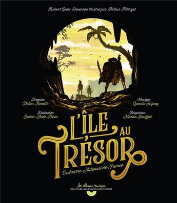 Couverture du livre « L'ile au tresor livre-cd » de Robert Louis Stevenson aux éditions Gallimard-jeunesse