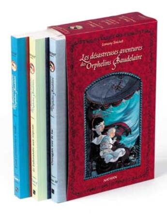 Couverture du livre « Coffret Les Desastreuses Aventures Des Orphelins Baudelaire » de Lemony Snicket aux éditions Nathan