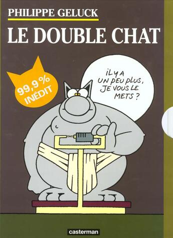 Couverture du livre « Le Chat : coffret t.8 et t.9 : le double chat » de Philippe Geluck aux éditions Casterman