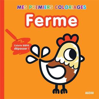 Couverture du livre « Mes Premiers Coloriages - Ferme » de Tiago Americo aux éditions Philippe Auzou