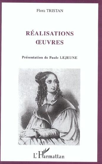 Couverture du livre « Réalisations oeuvres » de Flora Tristan aux éditions L'harmattan