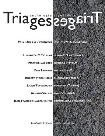 Couverture du livre « Triages anthologie vol. ii (2019) » de  aux éditions Tarabuste