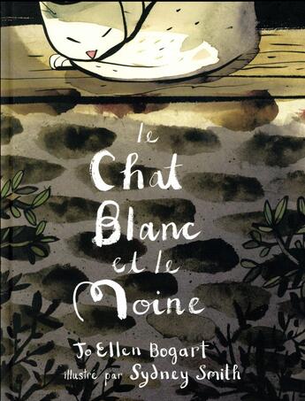 Couverture du livre « Le chat blanc et le moine » de Sydney Smith et Jo-Ellen Bogart aux éditions Kaleidoscope