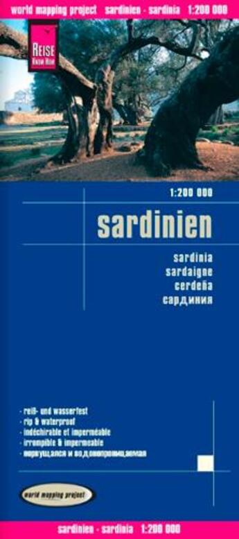 Couverture du livre « Sardaigne - 1/200.000 » de  aux éditions Craenen