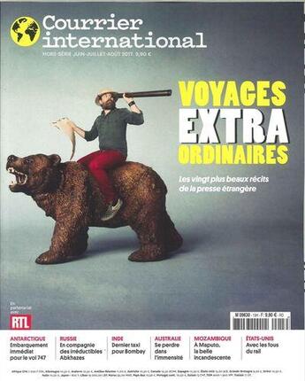 Couverture du livre « Courrier international hs n 13 voyages extra ordinaires juin 2017 » de  aux éditions Courrier International