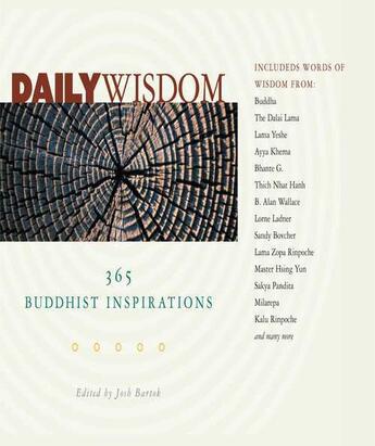 Couverture du livre « Daily Wisdom » de Josh Bartok aux éditions Wisdom Publications