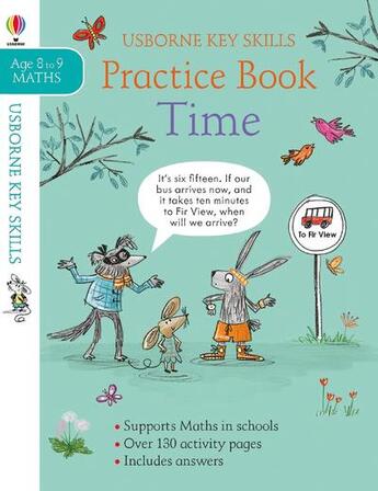 Couverture du livre « Time ; practice book ; 8/9 » de Bathie Holly aux éditions Usborne