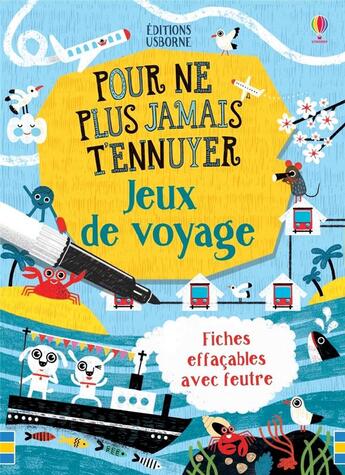 Couverture du livre « Jeux de voyage » de Lucy Beckett-Bowman aux éditions Usborne