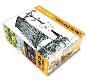 Couverture du livre « Urban sketching 100 postcards /anglais » de  aux éditions Quarry