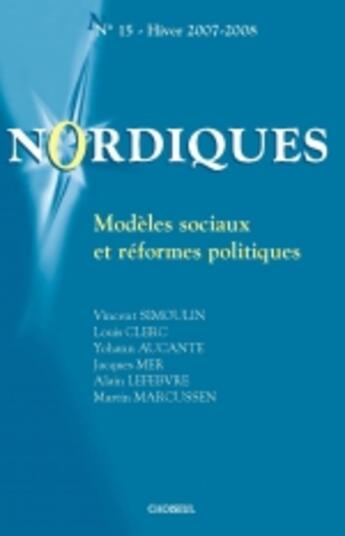 Couverture du livre « Modèles sociaux et réformes politiques » de  aux éditions Choiseul