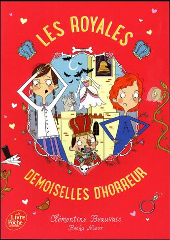 Couverture du livre « Les royales baby-sitters t.2 ; les royales demoiselles d'horreur » de Clementine Beauvais et Becka Moor aux éditions Le Livre De Poche Jeunesse