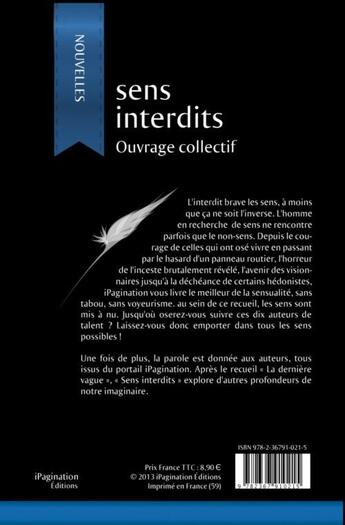 Couverture du livre « Sens interdits » de  aux éditions Ipagination Editions