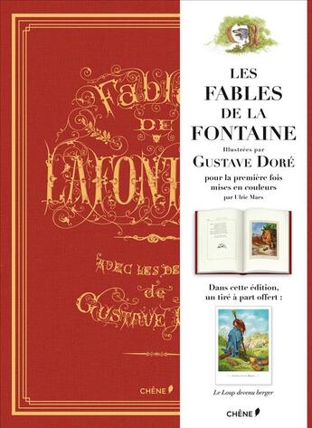 Couverture du livre « Les fables de la Fontaine illustrées par Gustave Doré » de Gustave Dore aux éditions Chene