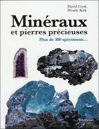 Couverture du livre « Minéraux et pierres précieuses ; plus de 300 spécimens » de David C. Cook et Wendy L. Kirk aux éditions Guy Trédaniel
