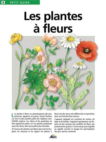 Couverture du livre « Les plantes à fleurs » de  aux éditions Aedis