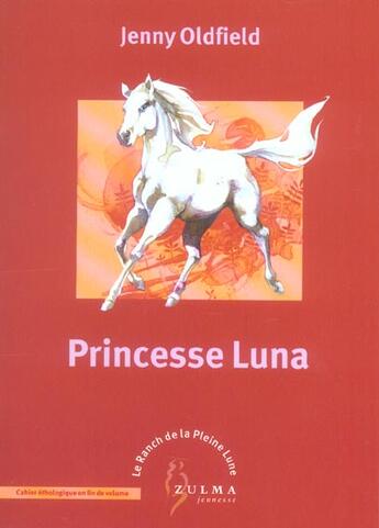 Couverture du livre « Princesse luna » de Oldfield/Armagnac aux éditions Zulma