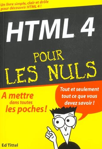 Couverture du livre « Html 4 » de D Tittel aux éditions First Interactive