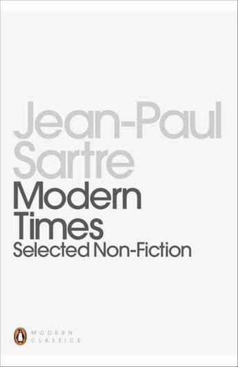 Couverture du livre « Modern times : selected non-fiction » de Jean-Paul Sartre aux éditions Adult Pbs