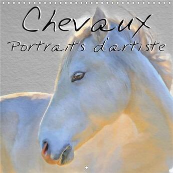 Couverture du livre « Chevaux portraits d'artiste (édition 2020) » de Sudpastel K.A. aux éditions Calvendo