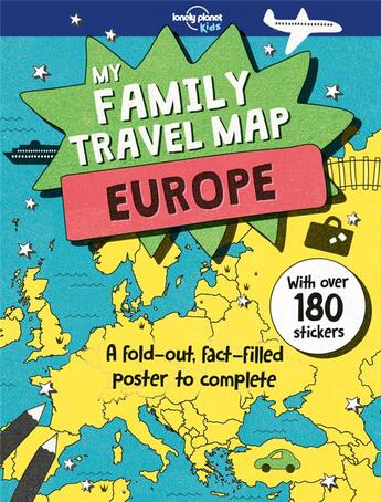 Couverture du livre « My family travel map Europe (édition 2018) » de Collectif Lonely Planet aux éditions Lonely Planet Kids