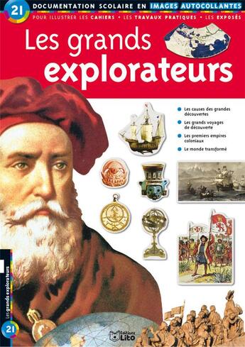 Couverture du livre « Les grands explorateurs » de Elisabeth De Lambilly aux éditions Lito