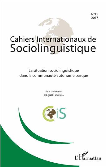 Couverture du livre « La situation sociolinguistique dans la communauté autonome basque » de Eguzki Urteaga aux éditions L'harmattan