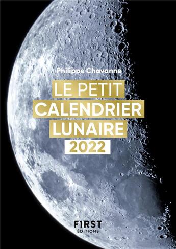 Couverture du livre « Calendrier lunaire (édition 2022) » de Philippe Chavanne aux éditions First