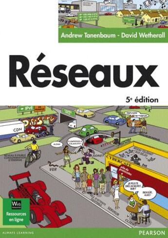 Couverture du livre « Réseaux (5e édition) » de Andrew Tanenbaum et David Wetherall aux éditions Pearson