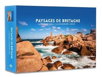 Couverture du livre « L'agenda-calendrier paysages de Bretagne (édition 2020) » de  aux éditions Hugo Image