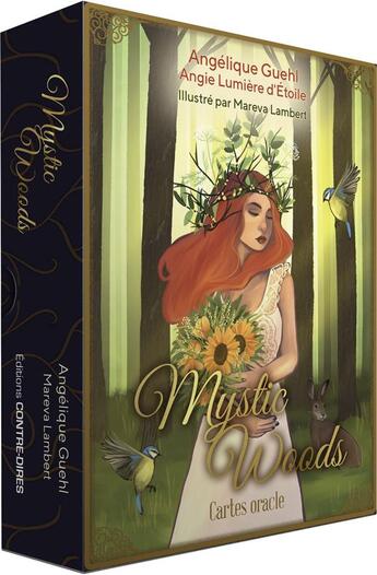 Couverture du livre « Mystic woods : cartes oracle » de Angelique Guehl et Mareva Lambert aux éditions Contre-dires