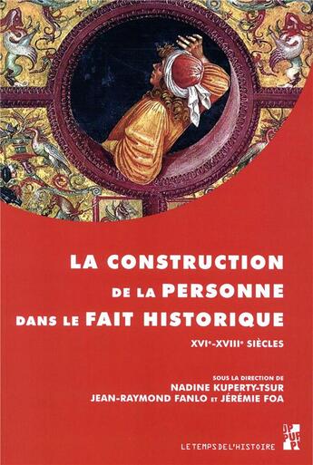 Couverture du livre « La construction de la personne dans le fait historique XVIe-XVIIIe siècles » de Jeremie Foa et Nadine Kuperty-Tsur et Jean-Raymond Fanlo aux éditions Pu De Provence