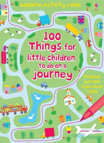 Couverture du livre « 100 Things for little children to do on a journey » de Catriona Clarke et Molly Sage aux éditions Usborne