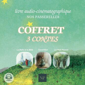 Couverture du livre « Coffret 3 contes : La belle et la bête ; Cendrillon ; Le petit Poucet » de Charles Perrault et Madame Leprince De Beaumont aux éditions Nos Passerelles