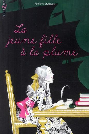 Couverture du livre « La jeune fille à la plume » de Katherine Sturtevant aux éditions Bayard Jeunesse