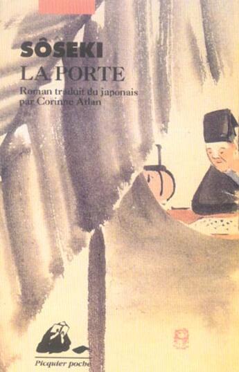 Couverture du livre « La porte » de Soseki aux éditions Picquier