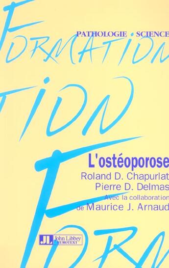 Couverture du livre « L'osteoporose » de Delmas/Arnaud aux éditions John Libbey