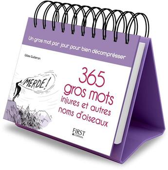 Couverture du livre « 365 gros mots » de Gilles Guilleron aux éditions First