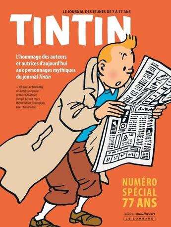 Couverture du livre « Journal tintin - special 77 ans » de  aux éditions Lombard