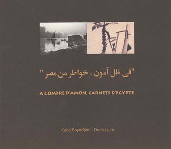 Couverture du livre « À l'ombre d'Amon ; carnets d'Egypte » de Katia Boyadjian et Daniel Jure aux éditions L'inventaire