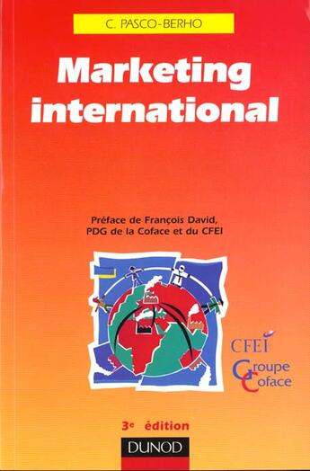 Couverture du livre « Marketing International » de Corinne Pasco-Berho aux éditions Dunod