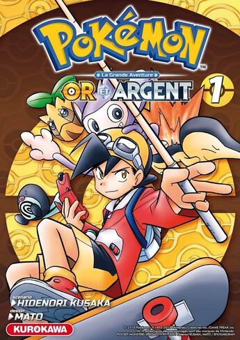 Couverture du livre « Pokémon ; la grande aventure - Or et argent Tome 1 » de Mato et Hidenori Kusaka aux éditions Kurokawa