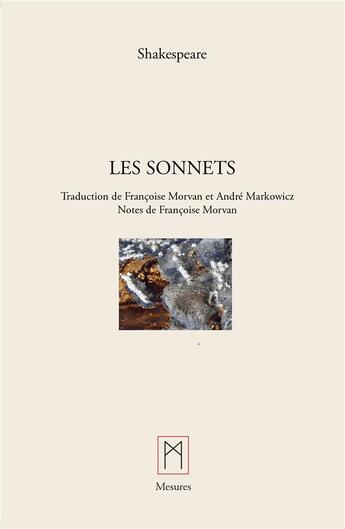 Couverture du livre « Les sonnets » de William Shakespeare aux éditions Mesures